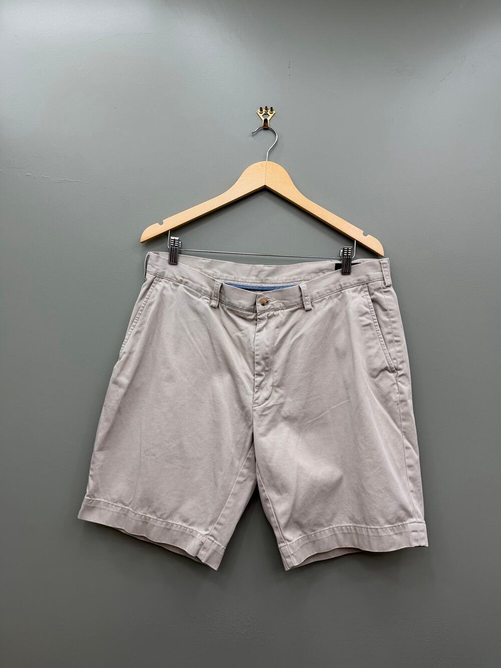 Polo Ralph Lauren Classic Fit Chino Shorts Mens 36 Beige Khaki Preppy